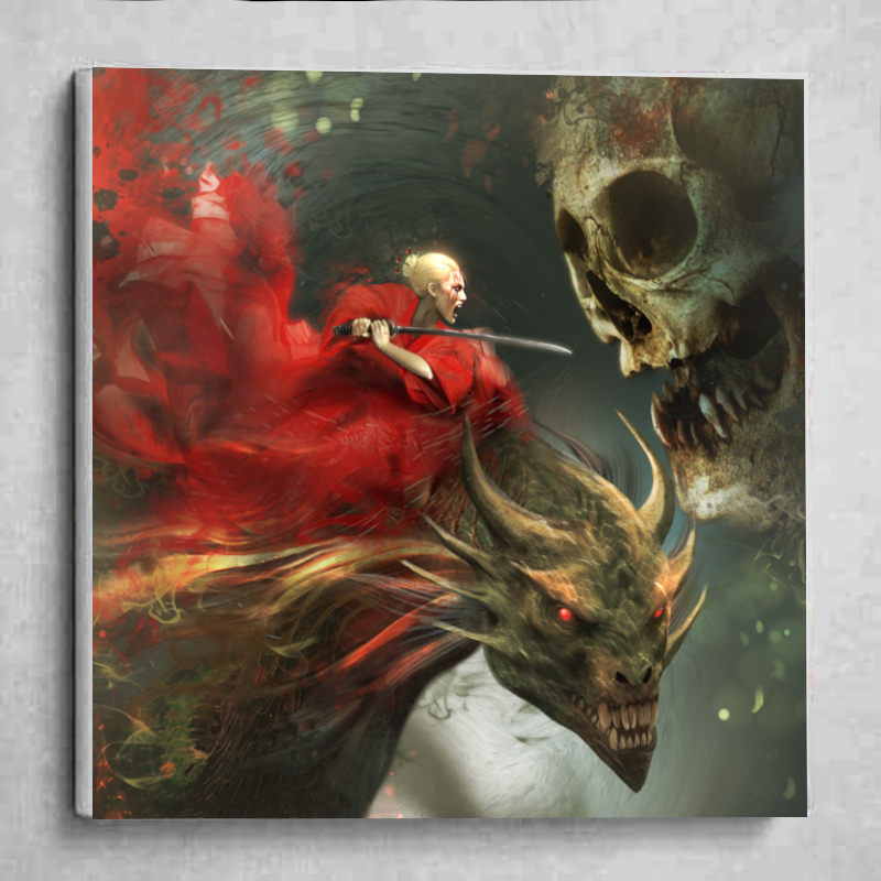 surreal abstarct print on canvas