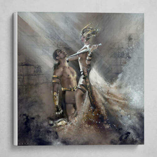 fantasy art print on canvas