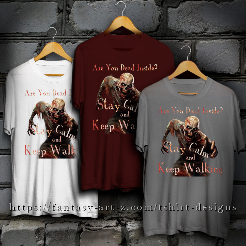 T-shirts example with fantasy designs